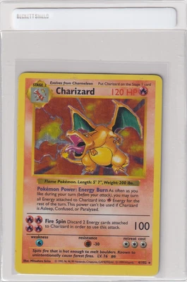 $168.50 • Buy Pokemon Charizard 4/102 Base Set [SHADOWLESS] Holo Rare (HP) TD14