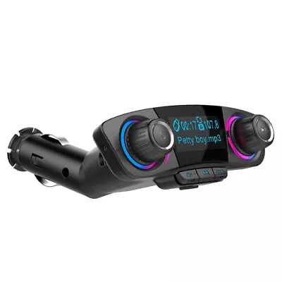 LED Screen Bluetooth FM Transmitter Hands-free Car Audio Player W/2 USB Charge • $18.80