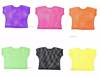 Neon Mesh Top Ladies Fancy Dress 80s Neon Mesh Top • £7.65