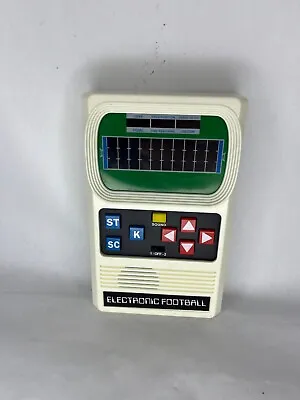 Electronic Football Handheld 1-2 Player Retro Mattel Game W/ Sound White Tested • $31.99