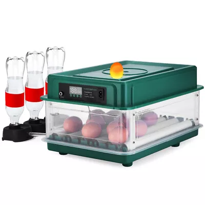 220V 48 Eggs Intelligent Automatic Incubator Chicken Duck Goose Pigeon Eggs UK • £54.99