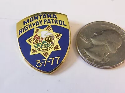 Montana Highway Patrol Police Logo Miini Badge Pin • $4.99