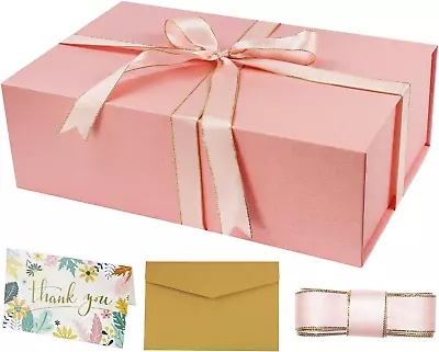 YINUOYOUJIA Large Gift Box14X9X4.5 InchBlack Gift Box With Magnetic Closure Lid • $20.83