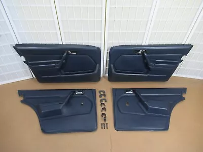 Mercedes W201 190 Series BLUE Interior Door Panel Left Right Power 4pc SET (4) • $897.99