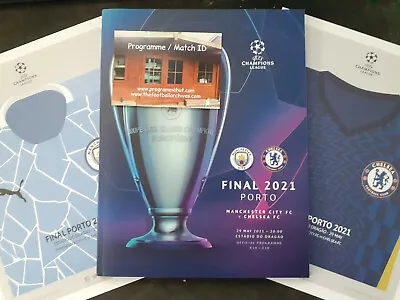 2021 CHAMPIONS LEAGUE FINAL PROGRAMME Chelsea V Manchester City • £10.99