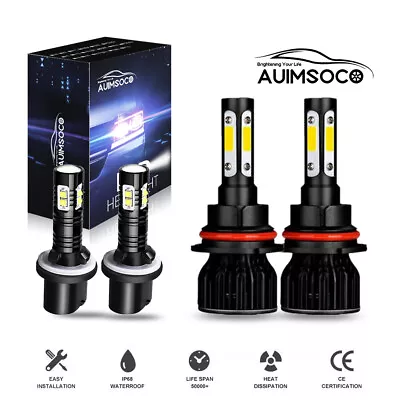 For Lincoln Navigator 1998-2002 6000K LED Headlight HI/LO Fog Lights Bulbs Combo • $49.99