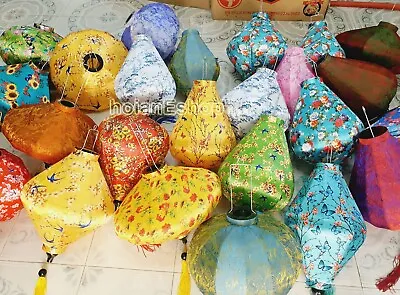 Set 30 Vietnamese Silk Lanterns 45cm For Restaurant Decor Spa Lobby Decor • $335