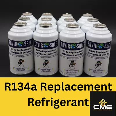 Enviro-Safe Auto AC Coolant R134a Replacement Refrigerant With Dye Case 12 Cans • $108