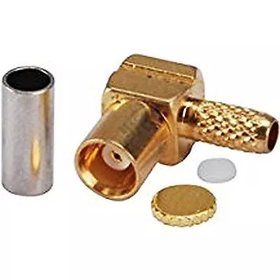 $8.73 • Buy MCX Jack With Female Basket In Right Angle RF Connector For RG316 RG174 100 Coa