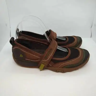 Merrell Mimosa Emme Cocoa Mary Jane Style Shoes Women's Size 7 Brown Leather  • $39