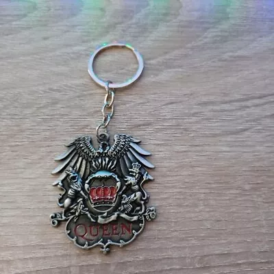 2  Long Silver Rock Music Heavy Metal Collectible 80's Hair Band Keychain Queen • $3.99