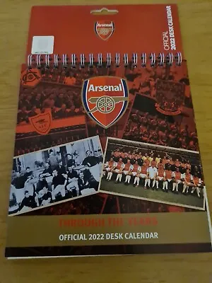 £0.99 • Buy Arsenal Football Club Desk Easel 2022 Calendar Page-a-Month Tent AFC Gunners EPL
