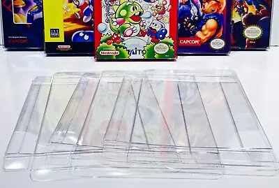 50 NINTENDO NES Box Protectors  Custom Clear Video Game Display Cases CIB • $36.50