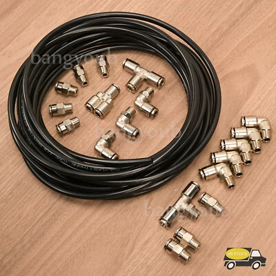 $62.94 • Buy 20PCS Vacuum Push Connect Boost Line Fittings Kit 1/8NPT For Turbo Supercharger
