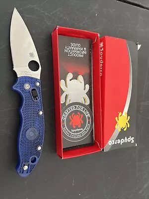 Spyderco Manix 2 Folding Knife - Blue • $82