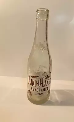 LAND-O-LAKES Beverages Soda Bottle ~Paris Michigan~CS410 • $24