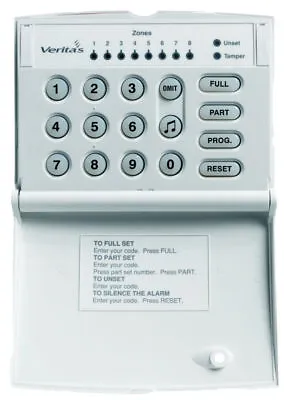 £50.69 • Buy Texecom Veritas Burglar Alarm LED Keypad DCA-0001 