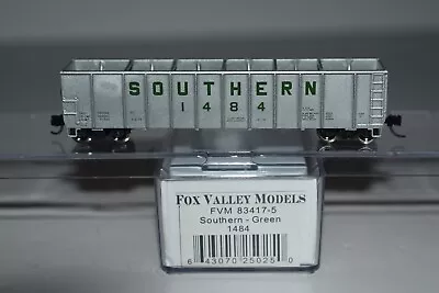 N Scale Fox Valley Models Southern Silver Sided Woodchip Gondola 1484 C36837 • $24.99