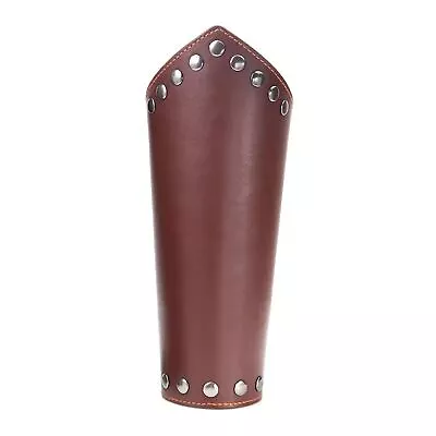 1pc Cosplay Prop Artificial Leather Wide Men's Arm Armor Steam Punk Wrist Guard • $11.33