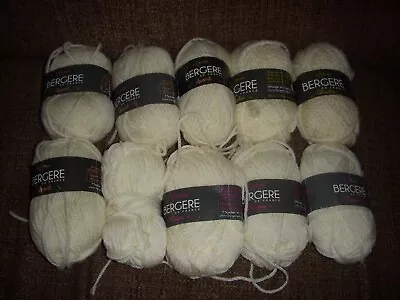 £12 • Buy BERGERE DE FRANCE 10  X 25g CREAM MIXED  4 MAGIC 4 SPORT 2 ALASKA YARN WOOL 