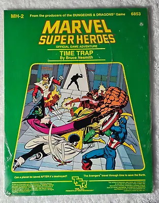 Vintage TSR MARVEL SUPER HEROES Time Trap MH-2 Original Factory Sealed 1984 NEW • $74.95