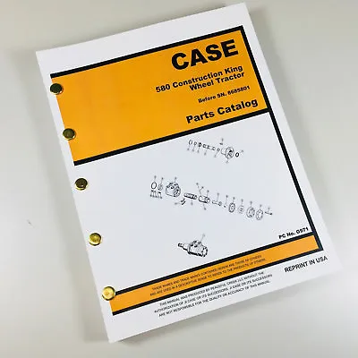 $28.97 • Buy Case 580Ck 580 Ck Tractor For Loader Backhoe Parts Manual Catalog