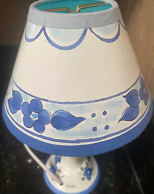 World Bazaars  Mini  Lamp With Shade - 10 Inches Tall - Tested - Mint Condition • $14.95