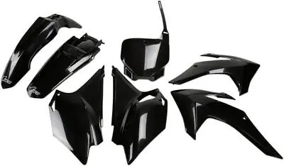 UFO Complete Plastics Kit Black For Honda CRF230F 2015-2021 • $101.86