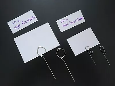 £4.50 • Buy 20or10 Price TICKET HOLDER Label Counter Display Buffet Food Catering Pin White