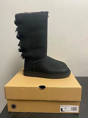 [1016434-BLK] UGG Women's Bailey Bow Tall II Black Boots *NEW* • $149.99