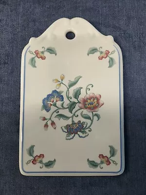 Villeroy & Boch  Delia  Floral Decor Trivet Cheese & Cracket Tray Germany U-9D • $25