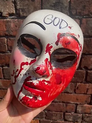 The Purge GOD Mask BLOODY Halloween Film TV Series Movie Horror Fancy Dress • $41.88