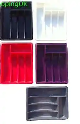 £5.47 • Buy Plastic Cutlery Tray Holder Rack Draw Drawer Organizer Kitchen Tidy Storage New