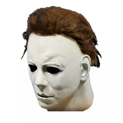 Michael Myers Mask 1978 Full Head Scary Horror Murderer Halloween Cosplay Latex • $18.99