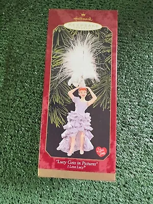 Hallmark Keepsake Ornament Lucy Gets In Pictures I Love Lucy 1999 VTG NEW IN BOX • $12