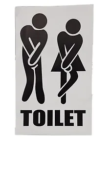 £1.99 • Buy Toilet Door Funny Stickers Lid Seat Decal Art Vinyl Bathroom Sticker Decoration