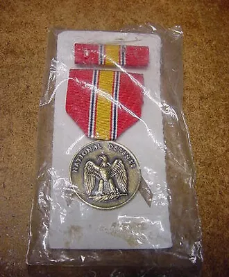 US Military National Defense Service Medal With Ribbon Bar • $2.99