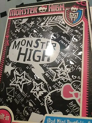 Monster High/ Pink  IPad Mini Portfolio Case W/ Stand  New • $4.80