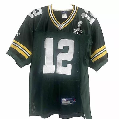 Aaron Rodgers Green Bay Packers Stiched Reebok On Field Jersey Size 48 • $34.99