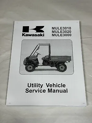 3 Hole Service Shop Repair Manual 2001-2007 Kawasaki Mule 3000 3010 3020 KAF620 • $27.99