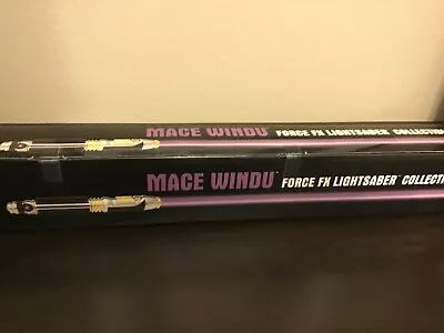 STAR WARS Master Replica Mace Windu Force FX Lightsaber • $400