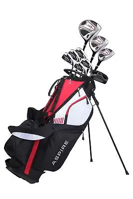 Aspire XD1 Mens Complete Right Hand Golf Clubs Package Red Set - 2 Size Options! • $269