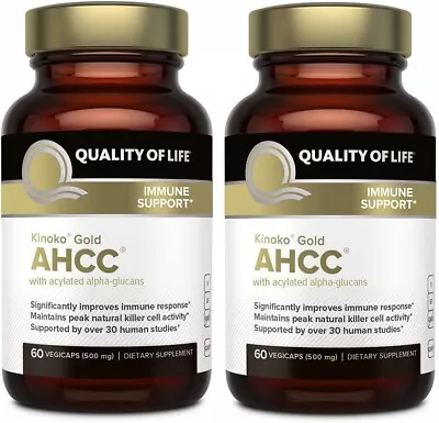 2 PACKS Premium Kinoko Gold AHCC Supplement Supports Immune • $309.98