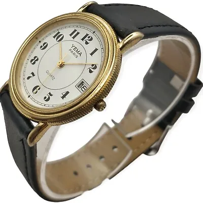Yema Paris 33mm 1980s Quartz Shiojiri V342A Lebrocantheure Watch Vintage Watch • £107.30