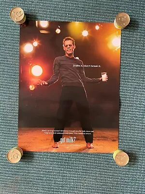 Vintage 2000 Marc Anthony Got Milk? Poster 2' X 3' Ad Latinx Pop • $5.99