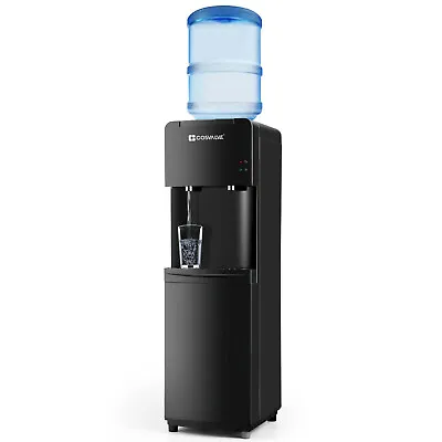 Hot Cold Water Cooler Top Loading Water Dispenser Compressor Refrigeration Steel • $116.99