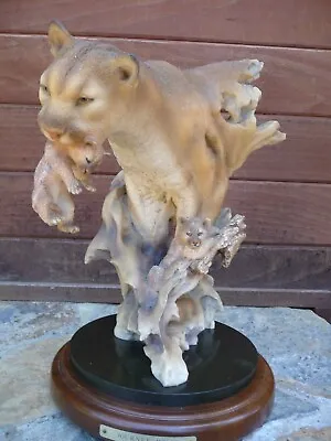 Mill Creek Studios- Cougars  & Cubs Sculpture Randall Reading (Signed) Limited # • $79.95