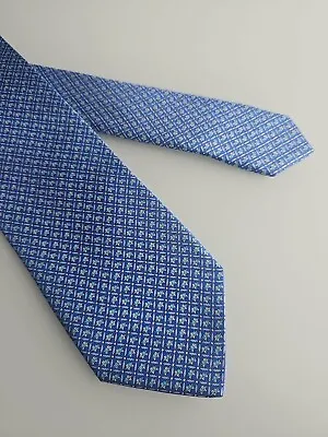 Salvatore Ferragamo Tie ELEPHANS In  BLUE Color. • $125