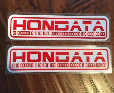 $13 • Buy 2x JDM Hon Data Sticker Decal Drift Car Drift Turbo Euro Fast Vinyl Civic S2000