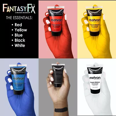 Mehron Fantasy Ffx Face Body Paint Halloween Makeup Water Base Cream All Colors • $7.95